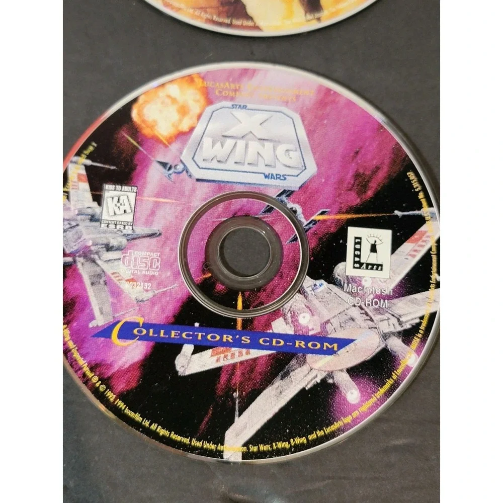 Vtg‎ Star Wars Lucasarts Archives Collection Set Of 5 CD ROM PC Discs Games